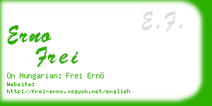 erno frei business card